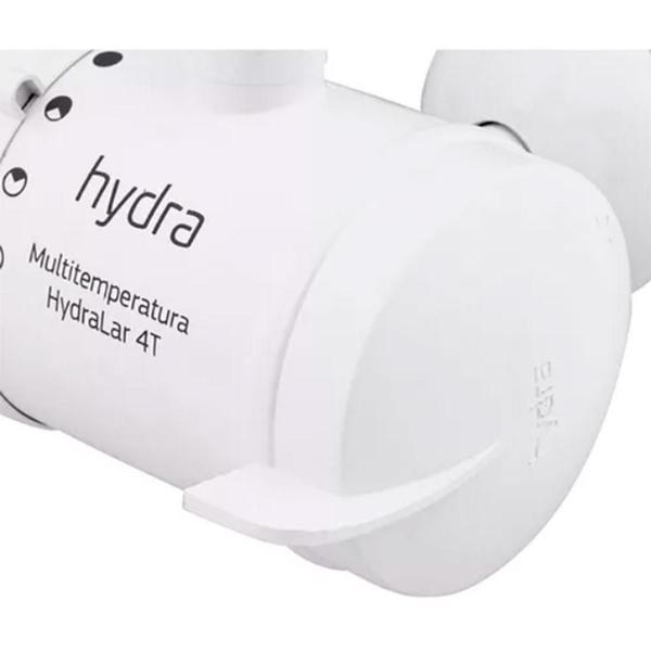 Imagem de Torneira Elétrica Hydra Hydralar Branca 4 Temperaturas Parede Branco 5500W 127V