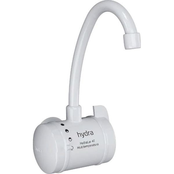 Imagem de Torneira Elétrica Hydra Hydralar Branca 4 Temperaturas Parede Branco 5500W 220V