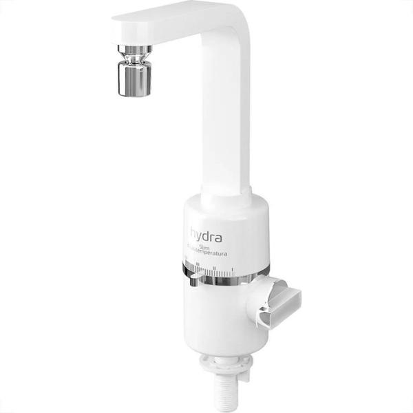 Torneira Eletrica Hydra Slim Mesa Branca 4 Temperaturas 5500W. X 220V. - HYDRA CORONA Imagem de Torneira Eletrica Hydra Slim Mesa Branca 4 Temperaturas 5500W. X 220V.