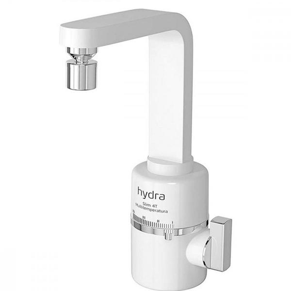 Imagem de Torneira Eletrica Hydra Slim Parede Branca 4 Temperaturas 5500W. X 220V.