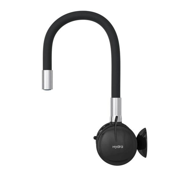 Torneira Elétrica Hydralar Gourmet Parede 4T Bica Alta Flex Preta Hydra Imagem de Torneira Elétrica Hydralar Gourmet Parede 4T Bica Alta Flex Preta Hydra