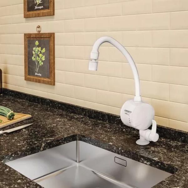 Torneira eletrica loren easy bancada 220v 5500w lorenzetti Imagem de Torneira eletrica loren easy bancada 220v 5500w lorenzetti