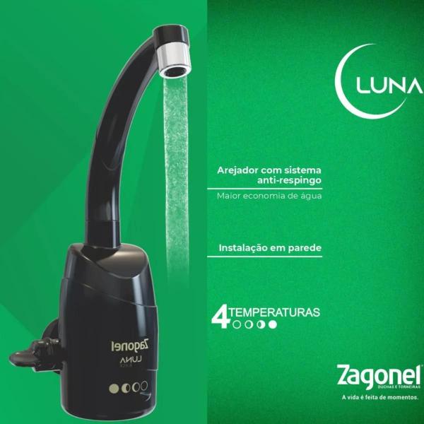 Imagem de Torneira Elétrica Luna 4 Temperaturas 5500W 220V Zagonel Pt