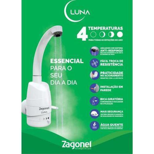 Imagem de Torneira Elétrica Para Cozinha 4t Luna Zagonel 5500w 220v