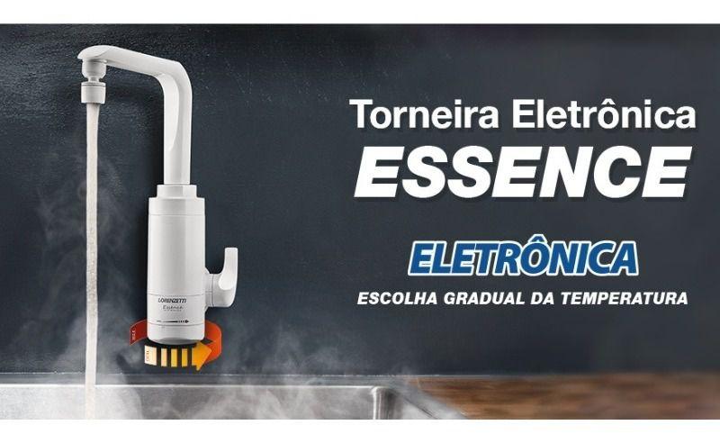 Imagem de Torneira Eletrica Parede Água Quente 220 Branca Lorenzetti