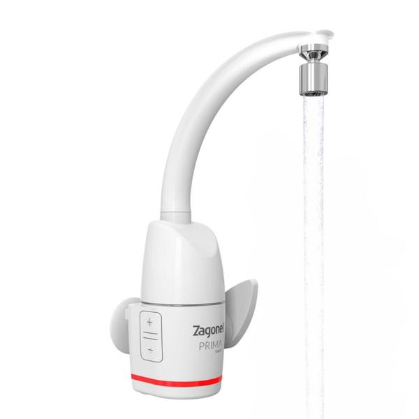 Torneira Elétrica Prima Eletrônica 5500w/220v Branca / Preta Zagonel Torneira Elétrica Prima Eletrônica 5500w/220v Branca / Preta Zagonel