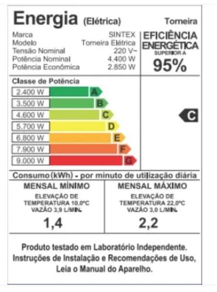 Imagem de Torneira Eletrônica 5500W 127V Sintex Branca