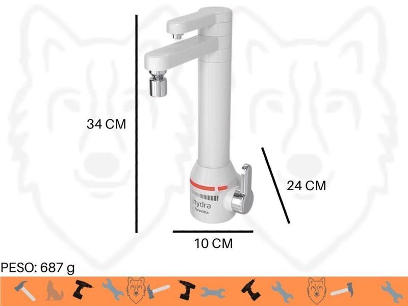Imagem de Torneira Eletrônica Com Purificador Hydra Pura Vitta 3 Em 1 Parede