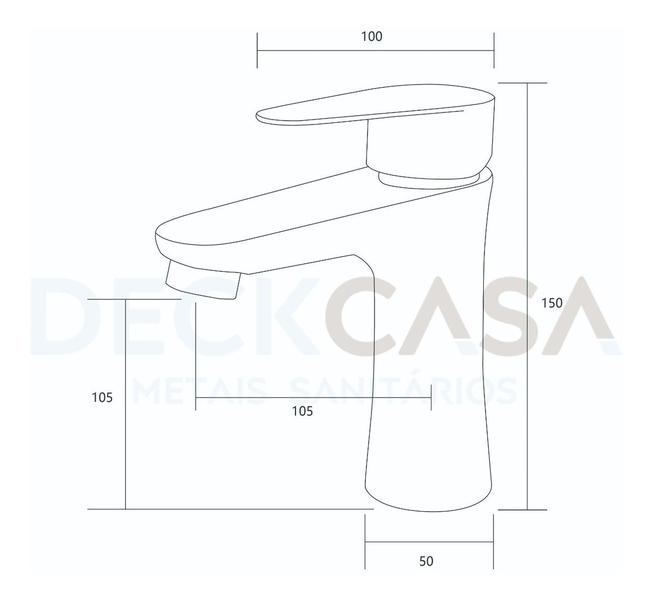 Imagem de Torneira Em Aço Para Lavabo Ou Banheiro Agua Fria Cromada