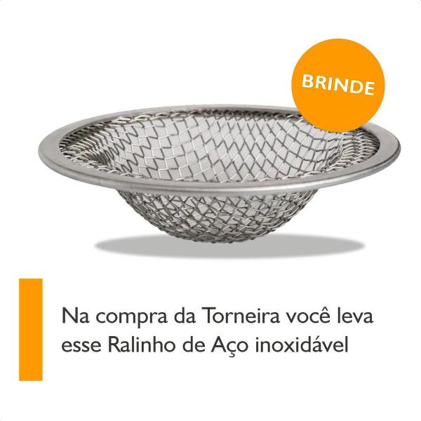 Torneira Em Inox Escovado Cozinha Mesa Gourmet Duplo Jato - Roddex Imagem de Torneira Em Inox Escovado Cozinha Mesa Gourmet Duplo Jato