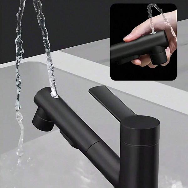 Torneira Extensivel Banheiro Banheira Monocomando Ducha Articulada Tres Jatos Mesa Bancada Agua Quente Frio Moderno Luxo - Ab.MIDIA Imagem de Torneira Extensivel Banheiro Banheira Monocomando Ducha Articulada Tres Jatos Mesa Bancada Agua Quente Frio Moderno Luxo