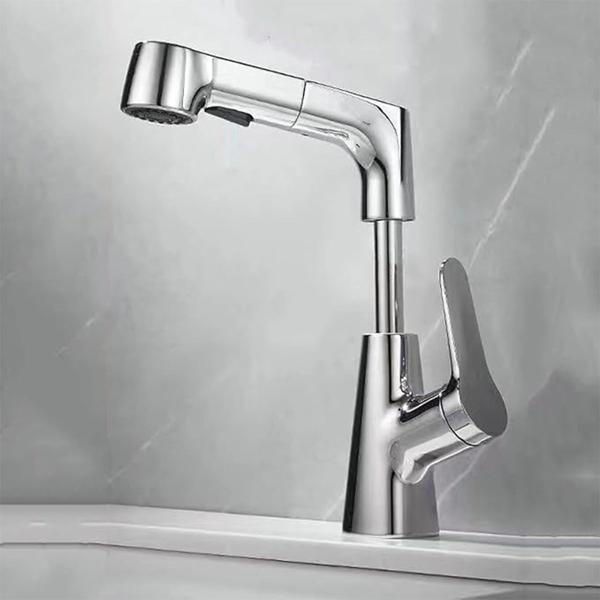 Imagem de Torneira Extensivel Gourmet Cozinha Banheiro Monocomando Pia Dois Jatos Articulada Ducha Mesa Bancada Agua Quente Frio Moderno Luxo