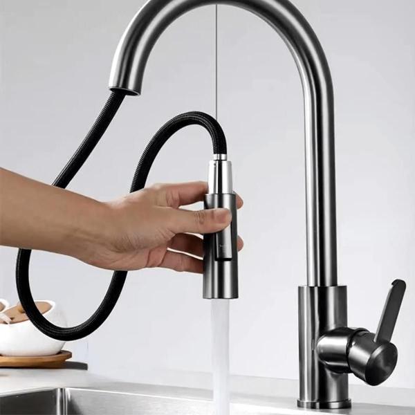 Imagem de Torneira Extensível Gourmet Monocomando Ducha 2 Jatos