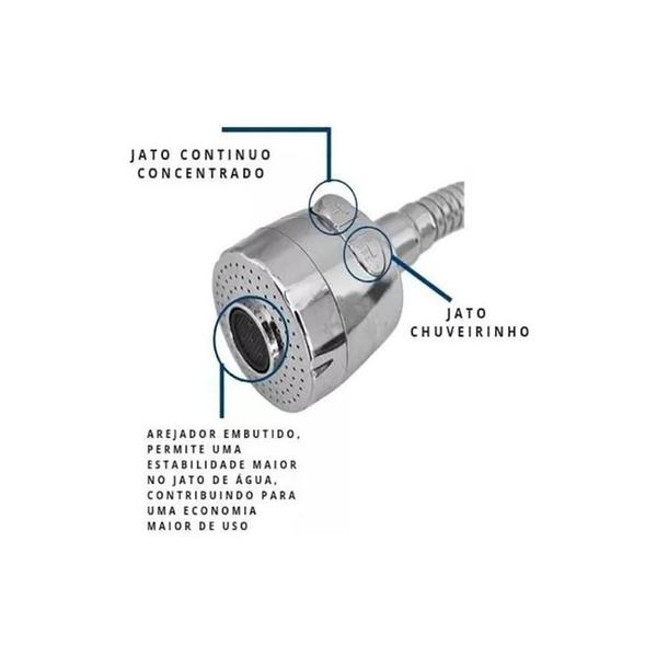 Imagem de Torneira Filtro Purificador Gourmet Parede Metal Luxo 1/4 V.