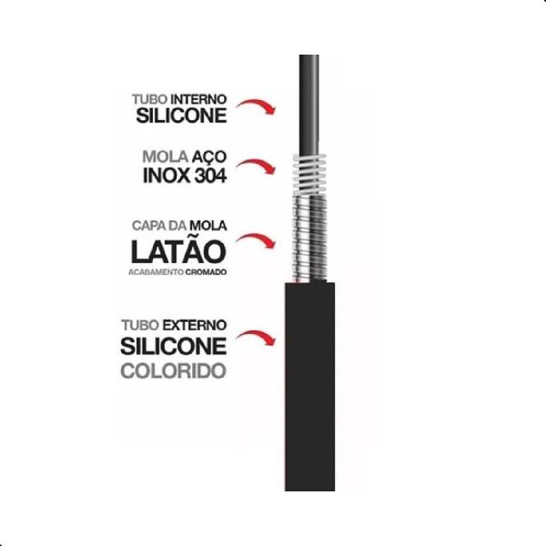 Torneira Gourmet Cozinha Luxo Filtro Bancada Colorida Silicone - vermelho - Bruno Acabamentos Imagem de Torneira Gourmet Cozinha Luxo Filtro Bancada Colorida Silicone - vermelho