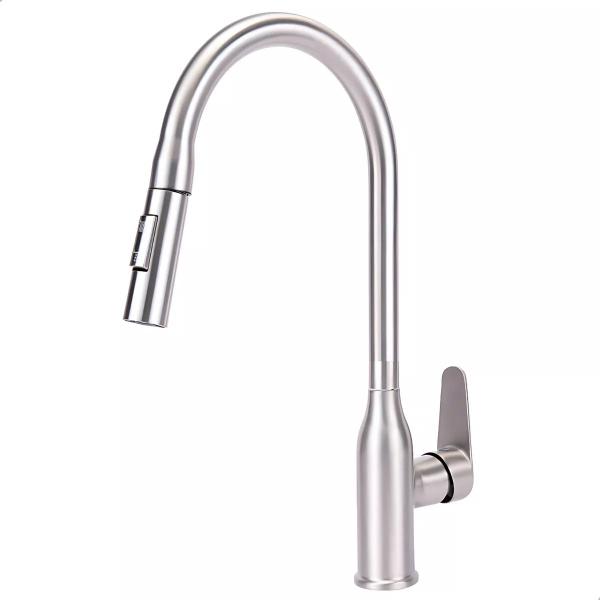 Imagem de Torneira Gourmet Extensivel Cozinha Pia Mesa Bancada Ducha Articulada Dois Jatos Monocomando Agua Quente Fria Moderno Sofisticado Luxo