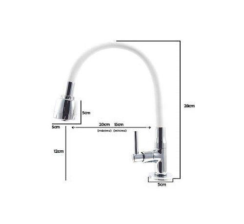 Torneira Gourmet Mesa Emborrachada Branca - Roddex Imagem de Torneira Gourmet Mesa Emborrachada Branca