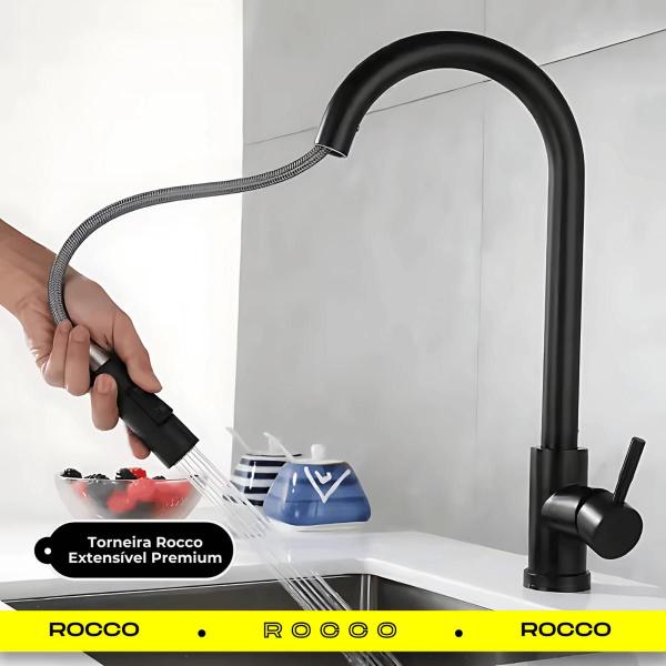 Imagem de Torneira Gourmet Monocomando pra Cozinha Bancada Mesa Spray Arejador