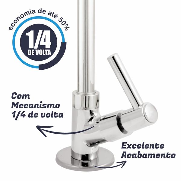 Imagem de Torneira Gourmet Pia Cozinha Bancada Balcão Metal Flexivel