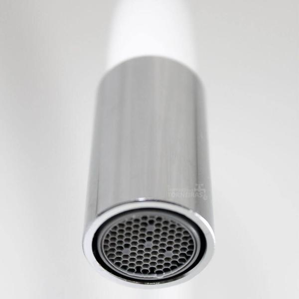 Torneira Gourmet Tubo Branco Flexível Parede 3377 - Império das Torneiras Imagem de Torneira Gourmet Tubo Branco Flexível Parede 3377