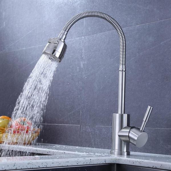 Torneira Inox Fosca Para Cozinha Bancada Flexivel 1/4 Volta - Dt Shop Imagem de Torneira Inox Fosca Para Cozinha Bancada Flexivel 1/4 Volta