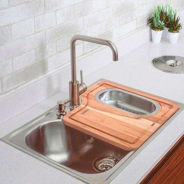 Torneira Kitchen p/ Cozinha em Inox Escovado Monocomando Mesa / Bancada Novo - CREATORE METAIS Imagem de Torneira Kitchen p/ Cozinha em Inox Escovado Monocomando Mesa / Bancada Novo