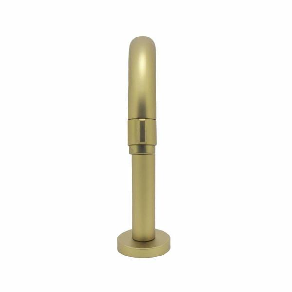 Imagem de Torneira Lavatório Banheiro Bancada Slim Tube Dourado Fosco Baixa Metal Luxo