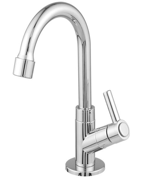 Torneira Lavatório Banheiro Bica Móvel Abs 1095 C-72 ¼ Volta - ALPHA HIDROMETAIS Imagem de Torneira Lavatório Banheiro Bica Móvel Abs 1095 C-72 ¼ Volta