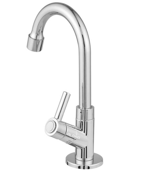 Torneira Lavatório Banheiro Bica Móvel Abs 1095 C-72 ¼ Volta - ALPHA HIDROMETAIS Imagem de Torneira Lavatório Banheiro Bica Móvel Abs 1095 C-72 ¼ Volta