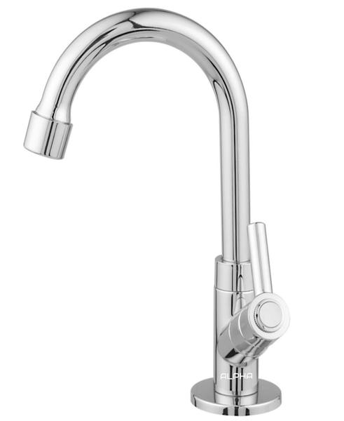 Torneira Lavatório Banheiro Bica Móvel Abs 1095 C-72 ¼ Volta - ALPHA HIDROMETAIS Imagem de Torneira Lavatório Banheiro Bica Móvel Abs 1095 C-72 ¼ Volta