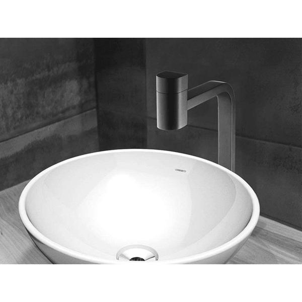 Imagem de Torneira lavatório mesa bica alta loren code preta lorenzetti