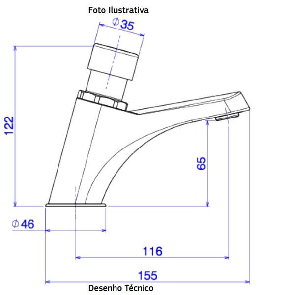 Imagem de Torneira lavatorio mesa decamatic smart1173.c.smt