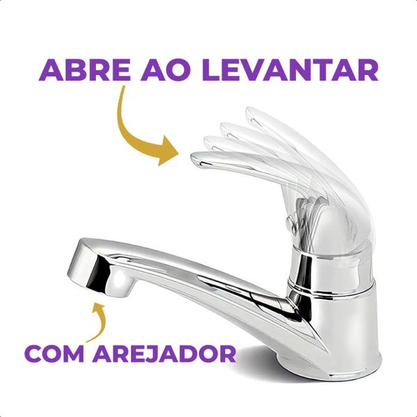 Imagem de Torneira Lavatório Mod New Mono Up Cromado Abs