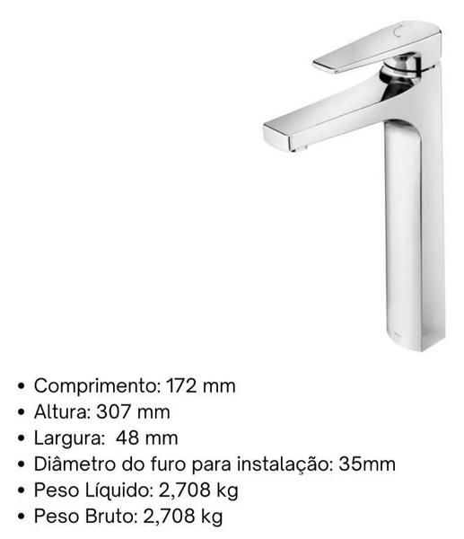 Imagem de Torneira Misturador Docol Lift para Banheiro de Mesa