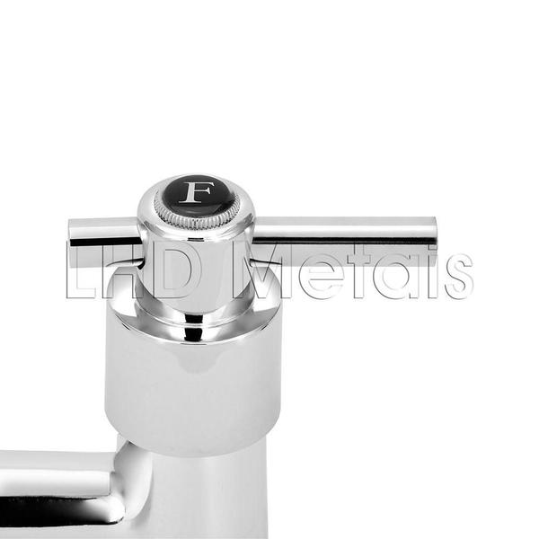 Torneira Misturador Gourmet Preto Flexível Cozinha Pia Mesa - Lhd Metais Imagem de Torneira Misturador Gourmet Preto Flexível Cozinha Pia Mesa