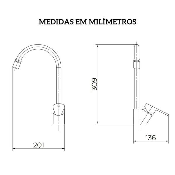 Torneira Misturador Monocomando Água Quente-fria Gali Docol Imagem de Torneira Misturador Monocomando Água Quente-fria Gali Docol