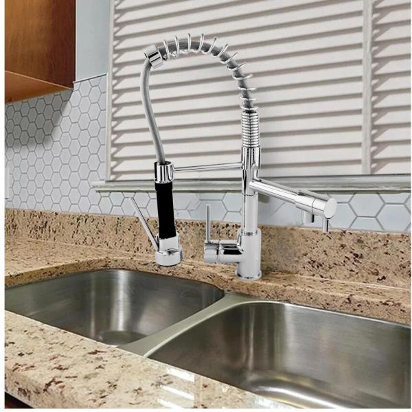 Imagem de Torneira Misturador Monocomando Cozinha Bancada Gourmet Grande 50cm - Marchezan 47555