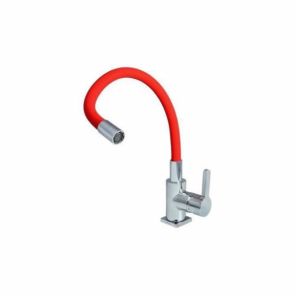 Torneira Misturador Monocomando Cozinha Vermelho - Dom Color - Perflex Imagem de Torneira Misturador Monocomando Cozinha Vermelho - Dom Color