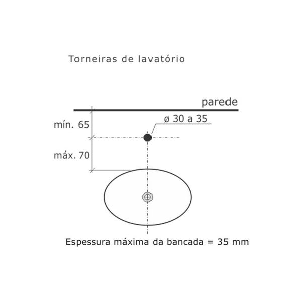 Imagem de Torneira Monocomando de Mesa para Cozinha 2507 Godiva Fabrimar - Tigre Metais