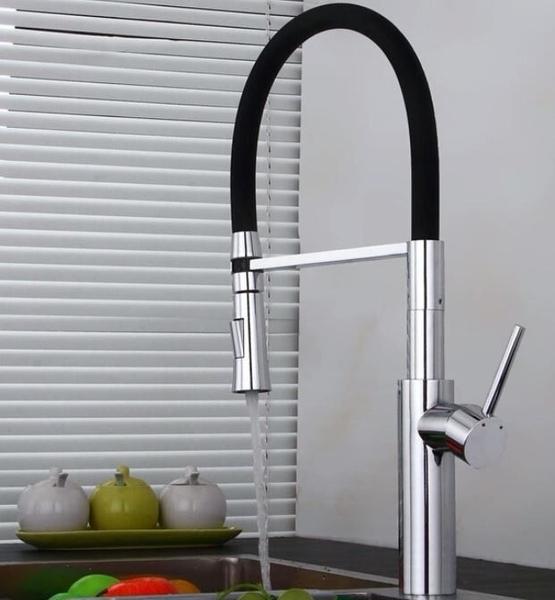 Imagem de Torneira Monocomando Gourmet Linha Color Preta 2 Jatos