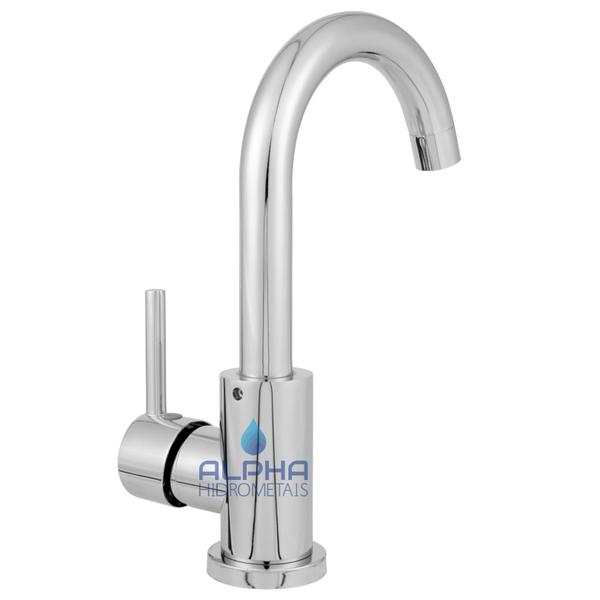 Torneira Monocomando Misturador Gourmet Baixa Cromado 1019 - ALPHA HIDROMETAIS Imagem de Torneira Monocomando Misturador Gourmet Baixa Cromado 1019