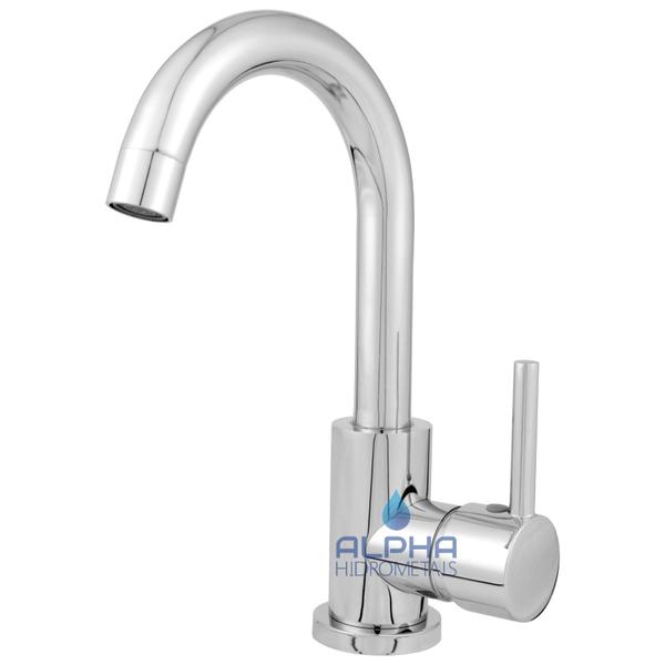 Torneira Monocomando Misturador Gourmet Baixa Cromado 1019 - ALPHA HIDROMETAIS Imagem de Torneira Monocomando Misturador Gourmet Baixa Cromado 1019