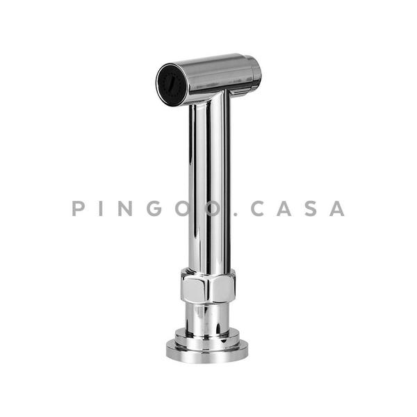 Imagem de Torneira Para Cozinha Gourmet Misturador Extensível Duplo Comando Aço Inox 304 Jutaí Pingoo.casa - Prata