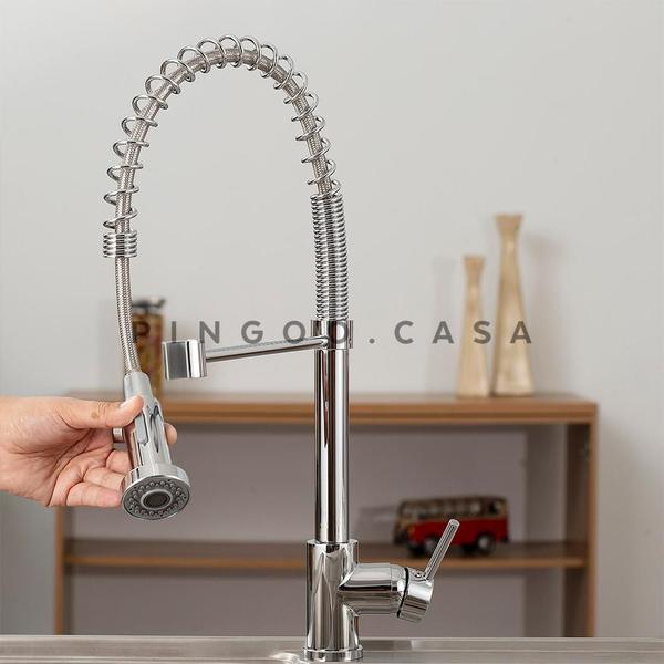 Imagem de Torneira para cozinha Gourmet Misturador Monocomando Envira Pingoo.casa - Cromado