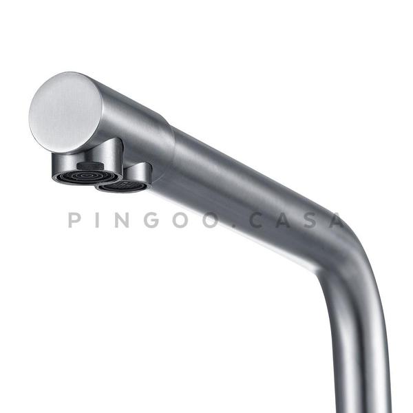 Torneira Para Cozinha Misturador Monocomando Entrada Para Filtro Aço Inox 304 Pojuca Pingoo.casa - Prata Escovado Imagem de Torneira Para Cozinha Misturador Monocomando Entrada Para Filtro Aço Inox 304 Pojuca Pingoo.casa - Prata Escovado