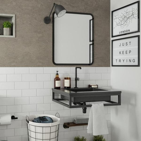 Torneira Para Lavatório De Mesa Bica Alta Living 700 Preto Fosco Fani Metais Imagem de Torneira Para Lavatório De Mesa Bica Alta Living 700 Preto Fosco Fani Metais