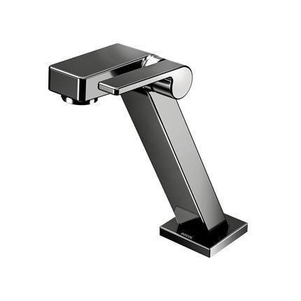 Torneira para Lavatório de Mesa Bica Baixa Stillo Grafite Polido - DOCOL Imagem de Torneira para Lavatório de Mesa Bica Baixa Stillo Grafite Polido