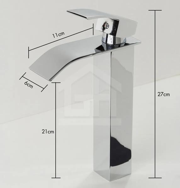 Imagem de Torneira Para Lavatório / Lavabo Misturador Monocomando Bica Alta - Cromado - MV111