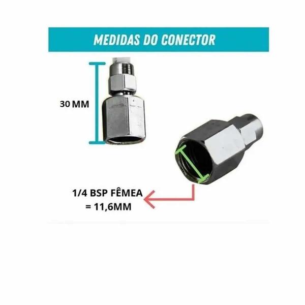 Imagem de Torneira Parede saída Purificador 1/4 Cone silicone black