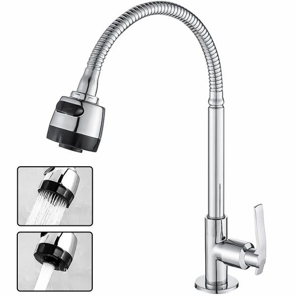 Torneira Pia Cozinha Bancada Gourmet Flexível 2 Jatos Inox - Swanton Torneira Pia Cozinha Bancada Gourmet Flexível 2 Jatos Inox - Swanton